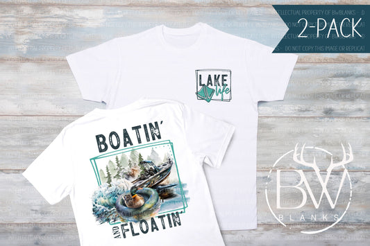 2-PACK Boatin' & Floatin' Summer Digital Download PNG