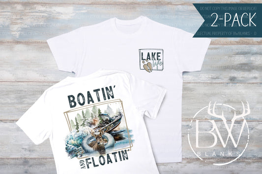 2-PACK Floatin' & Boatin' Summer Deer Digital Download PNG