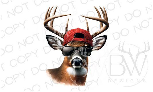 Deer Hunting Valentine's Day Digital Download PNG