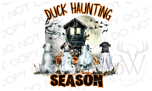 Duck Haunting Season Duck Hunting Halloween Digital Download PNG