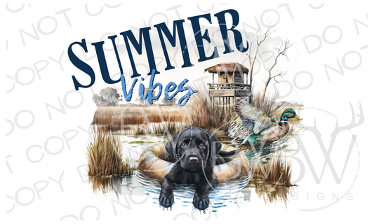 Summer Vibes Duck Hunting Digital Download PNG