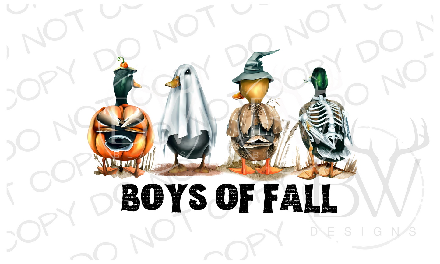 Boys of Fall Duck Hunting Halloween Digital Download PNG