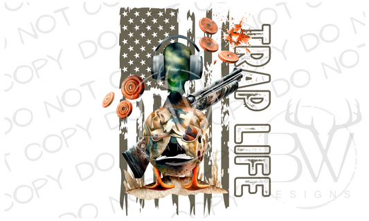 Trap Life Trap Shooting Duck Digital Download PNG