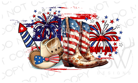 All American Cowboy Digital Download PNG