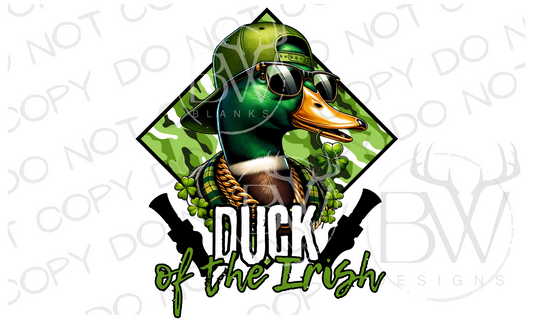 Duck of the Irish St. Patrick's Day Duck Hunting Digital Download PNG