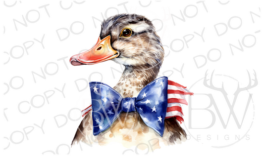 American Bowtie Mallard Duck Hunting Digital Download PNG