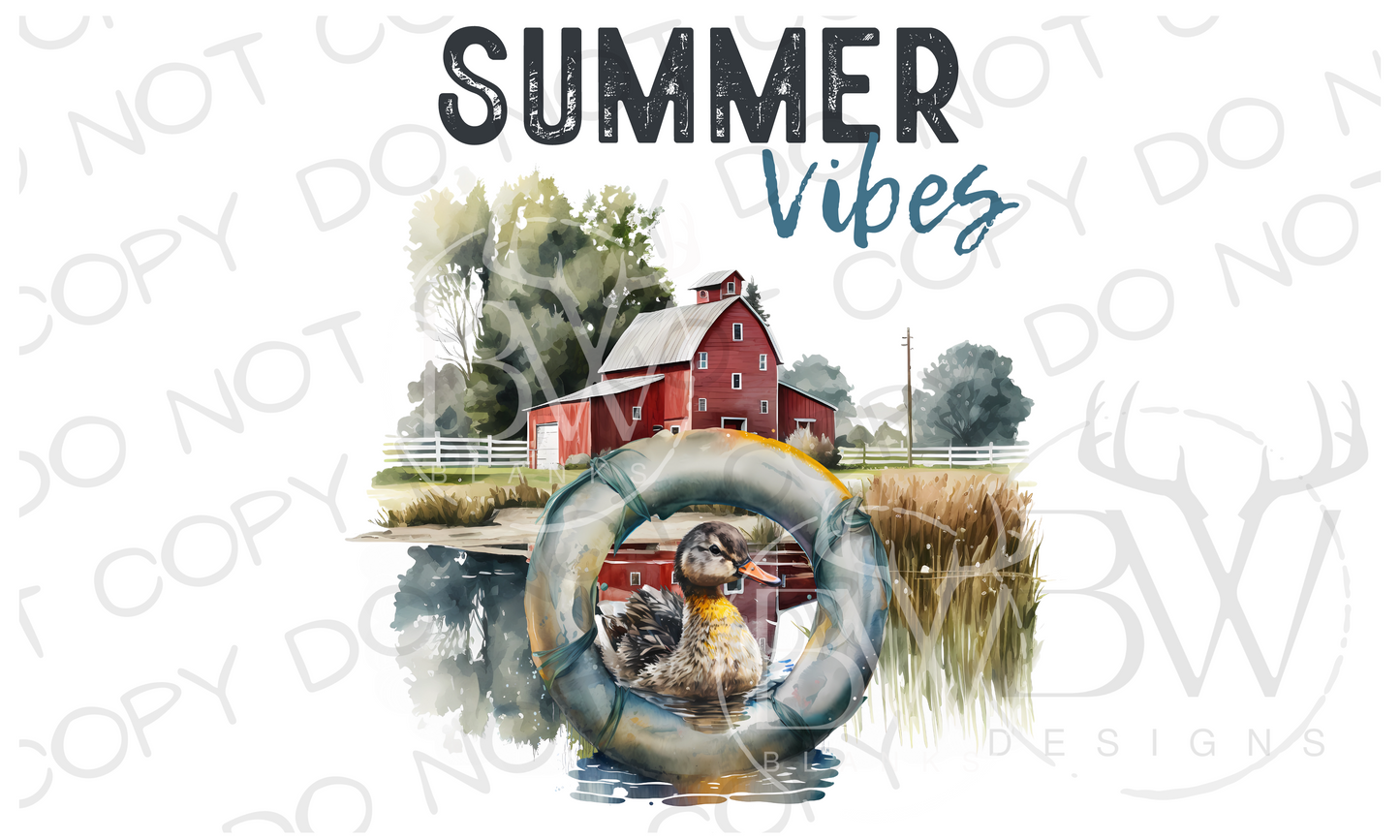 Barnyard Summer Farm Digital Download PNG