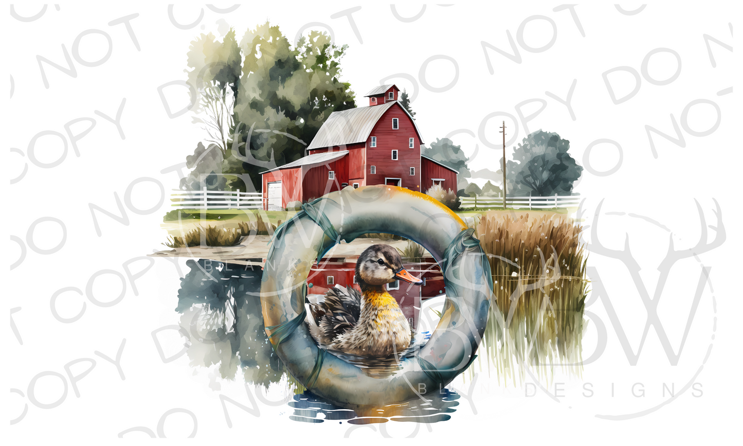 Barnyard Summer Farm Digital Download PNG