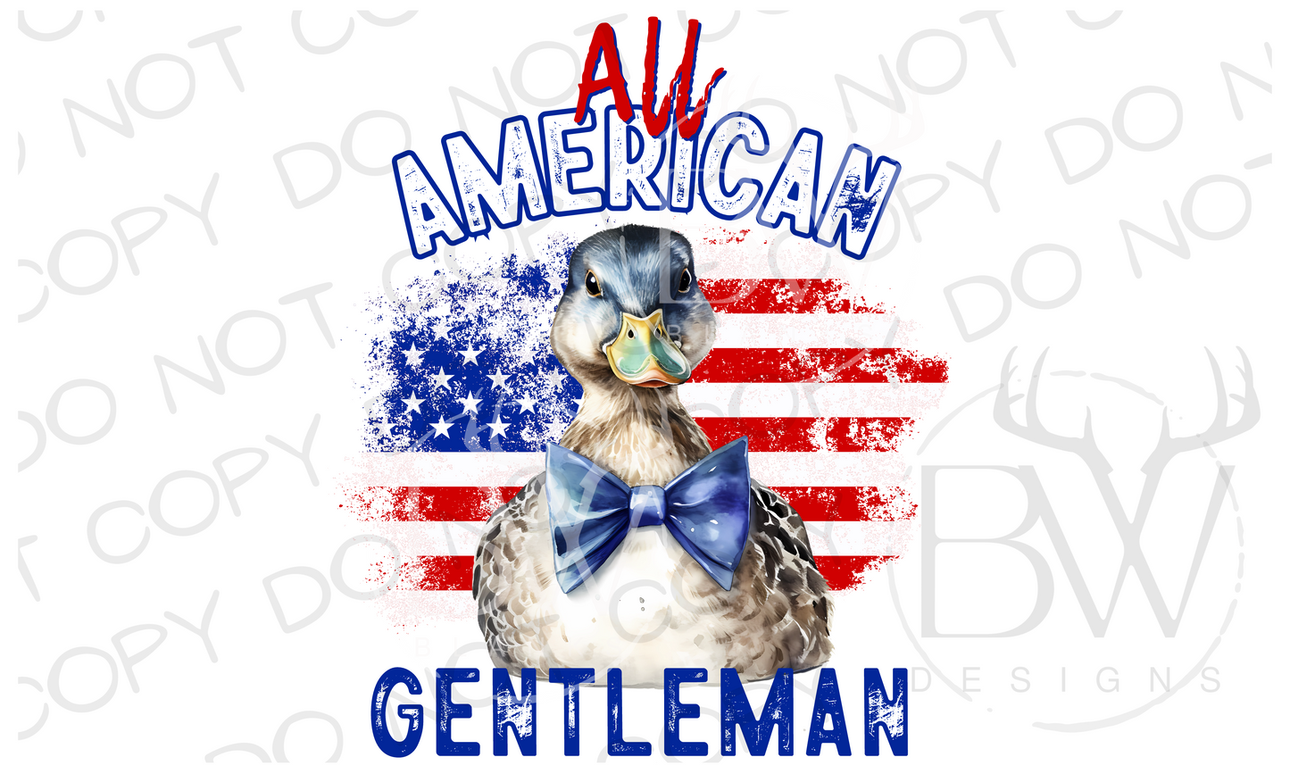 All American Gentleman Mallard Duck Hunting Digital Download PNG