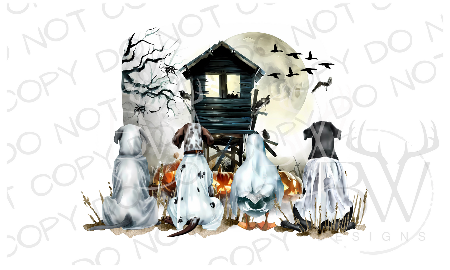 Duck Haunting Season Duck Hunting Halloween Digital Download PNG