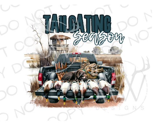 Tailgating Season Duck Hunting Digital Download PNG