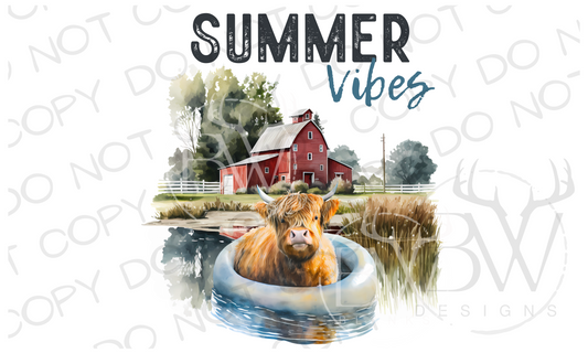 Barnyard Summer Farm Digital Download PNG