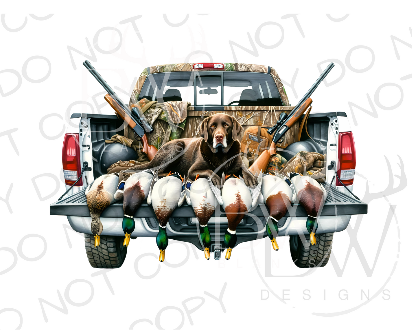 Duck Hunting Truck Duck Hunting Digital Download PNG