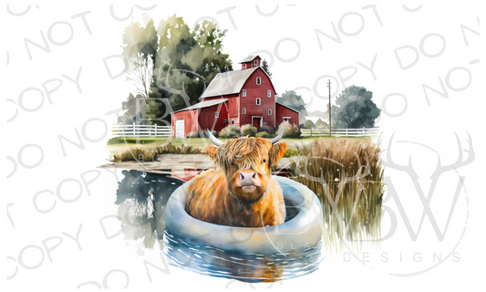 Barnyard Summer Farm Digital Download PNG