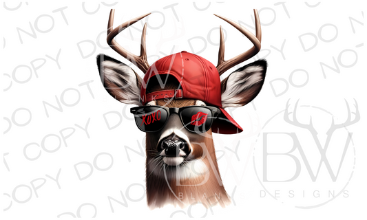 Deer Hunting Valentine's Day Digital Download PNG