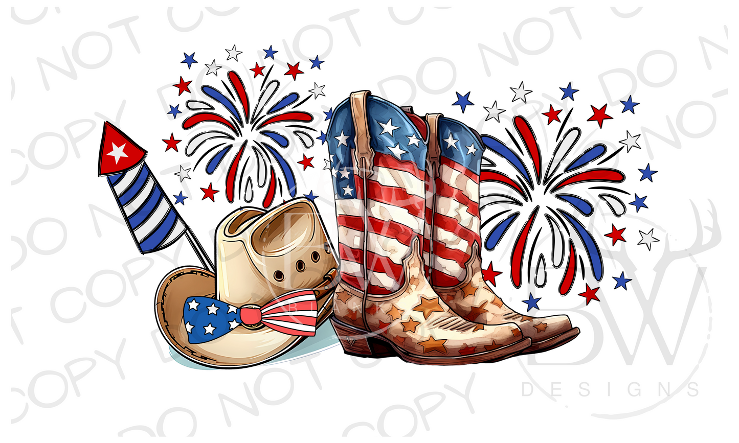 All American Cowboy Digital Download PNG