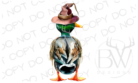 Scarecrow Duck Hunting Halloween Digital Download PNG