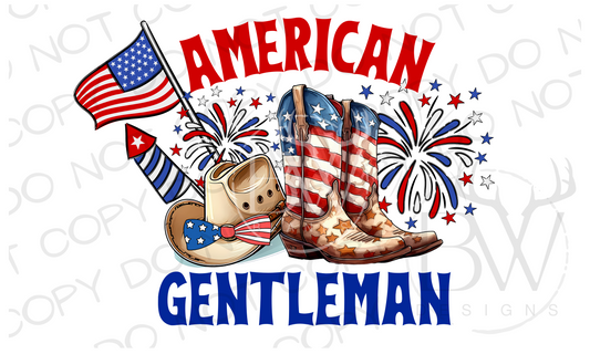 American Gentleman Digital Download PNG