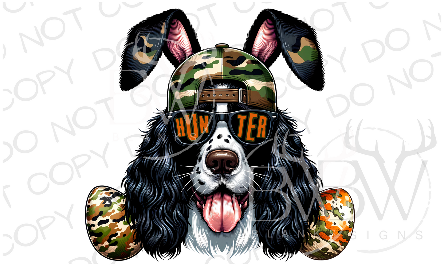 Egg Hunter Easter Duck Hunting Digital Download PNG