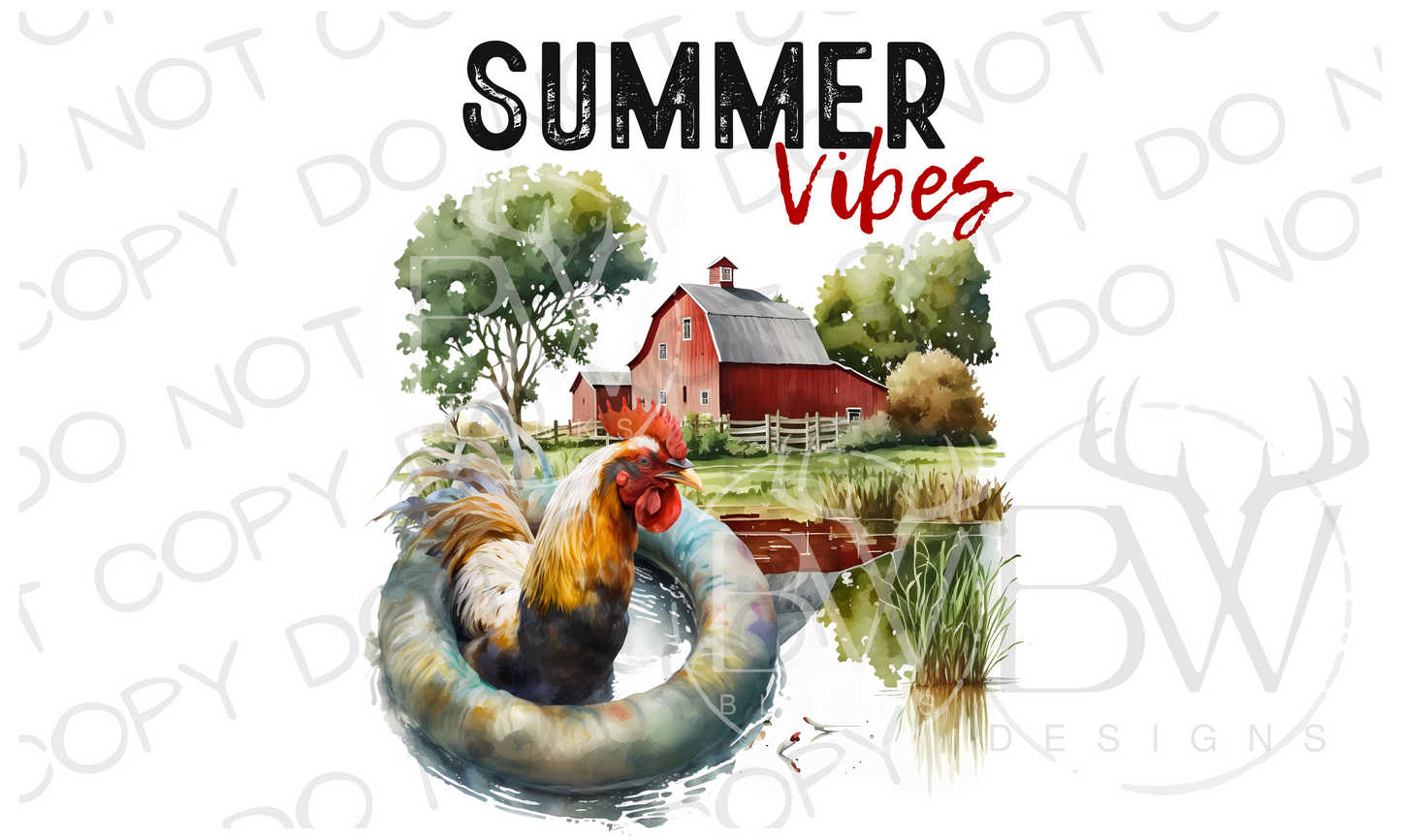 Barnyard Summer Farm Digital Download PNG