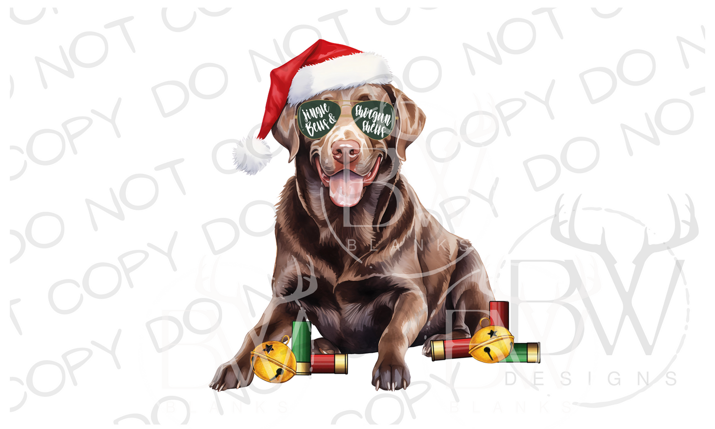 Jingle Bells Shotgun Shells Hunting Christmas Digital Download PNG