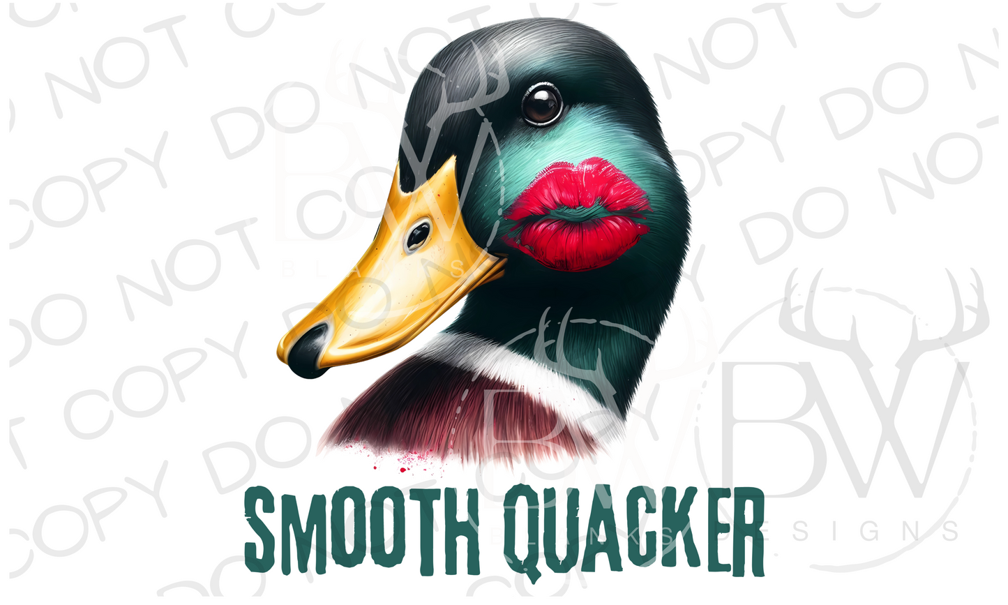 Smooth Quacker Duck Hunting Valentine's Day Digital Download PNG