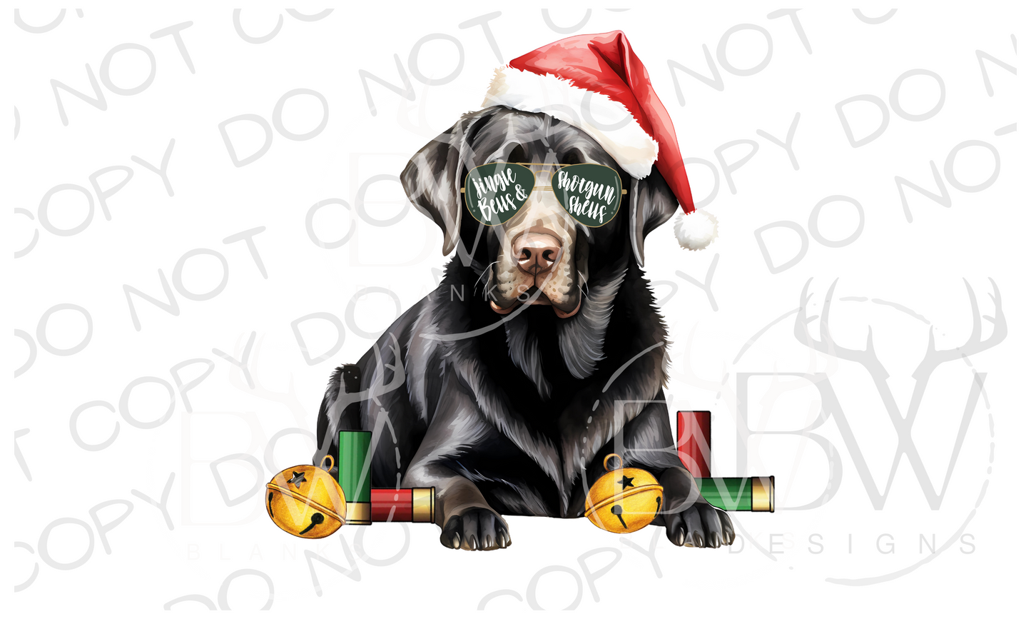 Jingle Bells Shotgun Shells Hunting Christmas Digital Download PNG