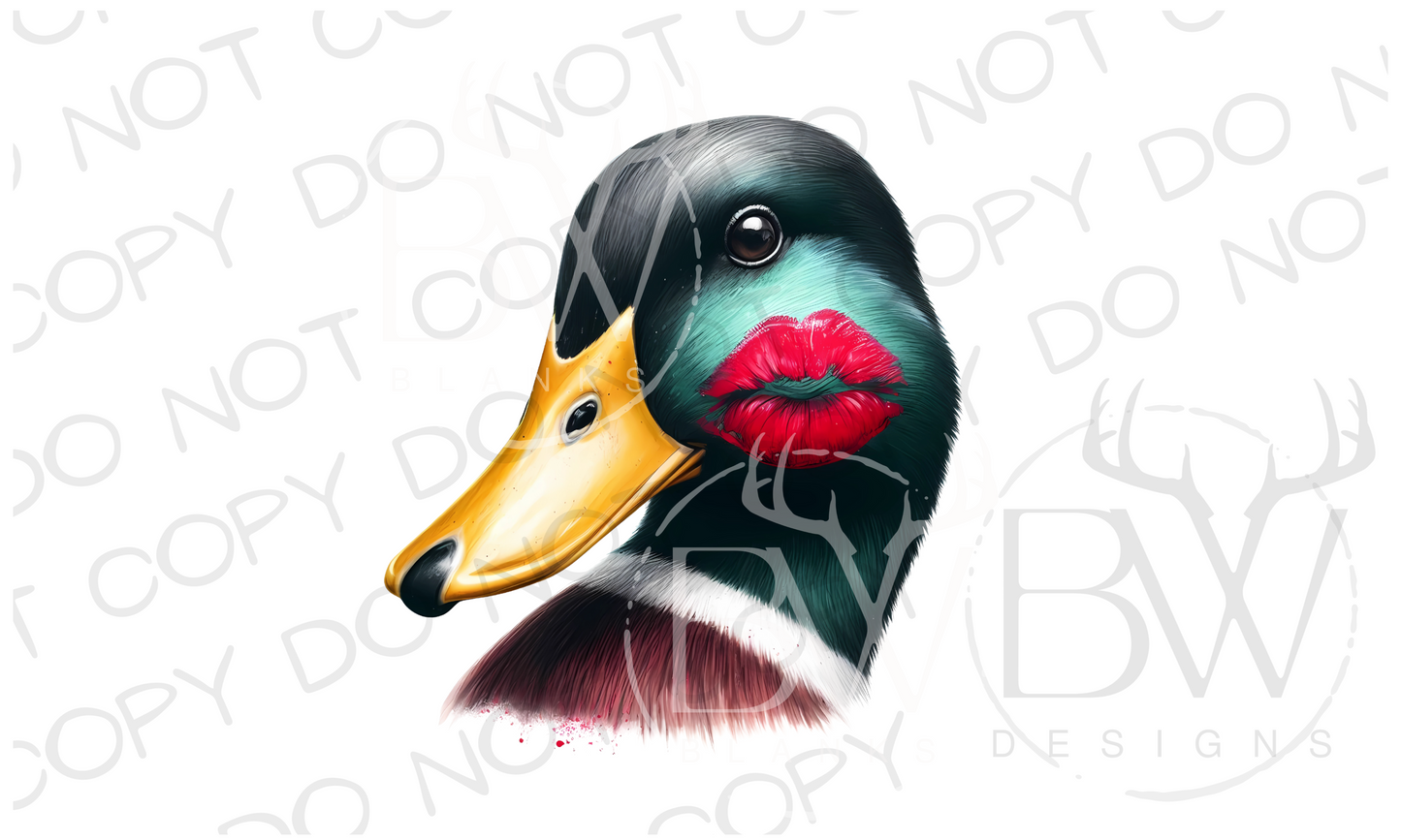 Valentine Mallard Duck Hunting Valentine's Day Digital Download PNG