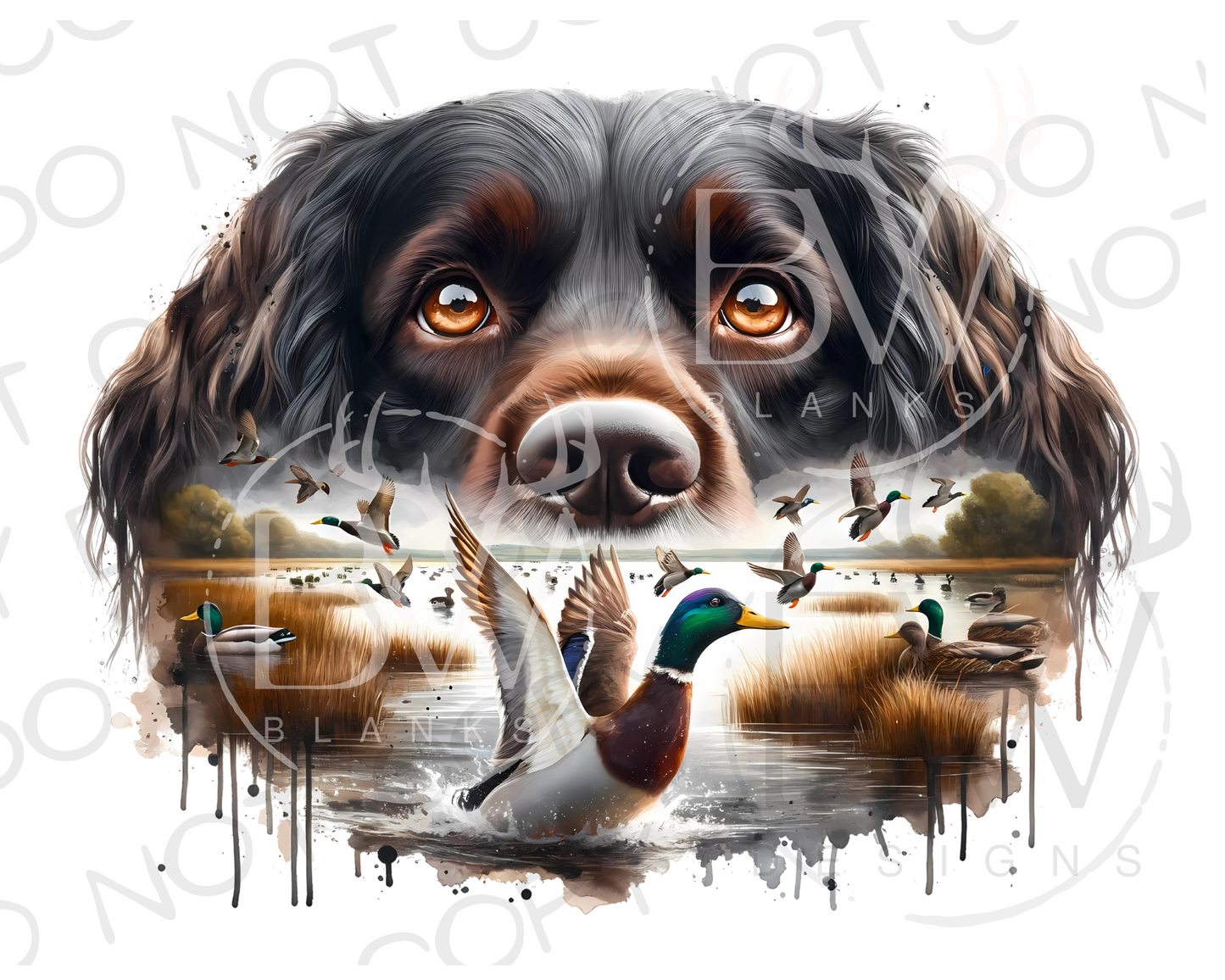 Hunting Dog Duck Hunting Digital Download PNG