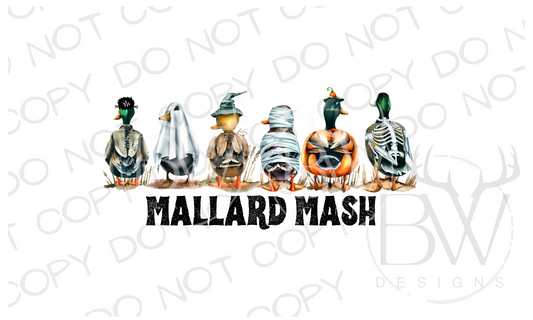 Mallard Mash Duck Hunting Halloween Digital Download PNG