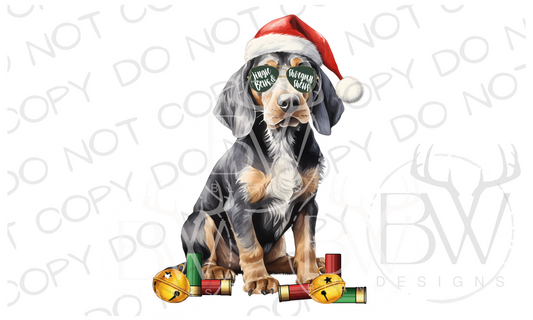 Jingle Bells Shotgun Shells Hunting Christmas Digital Download PNG