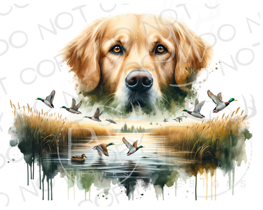 Hunting Dog Duck Hunting Digital Download PNG