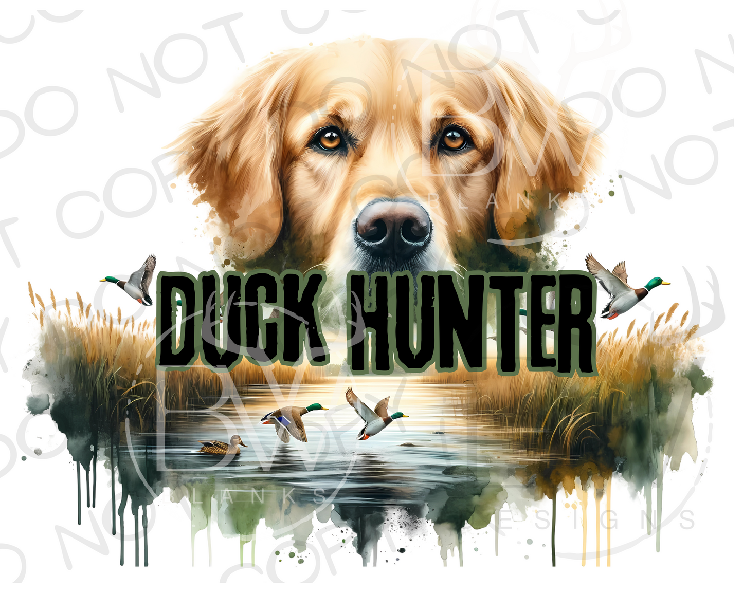 Hunting Dog Duck Hunting Digital Download PNG