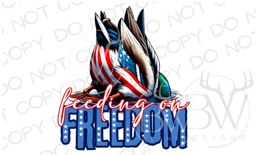 Feeding on Freedom Duck Hunting Fourth of July Digital Download PNG