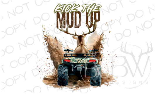 Kick the Mud Up Mudding Deer Digital Download PNG