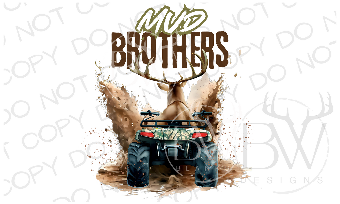 Mud Brothers Mudding Deer Digital Download PNG