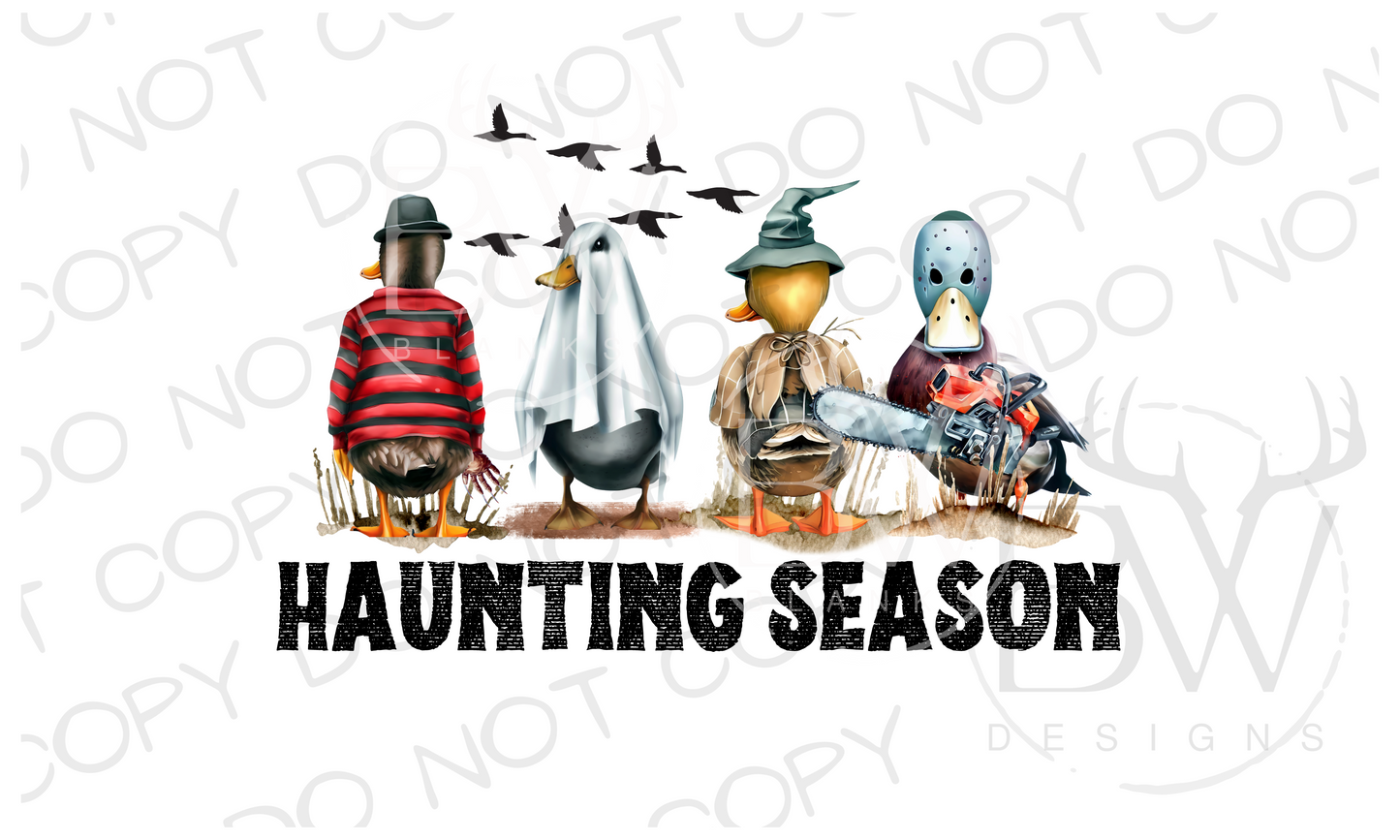 Haunting Season Duck Hunting Halloween Digital Download PNG