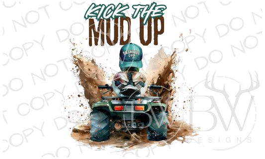 Kick the Mud Up Mudding Duck Digital Download PNG