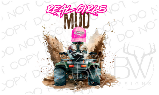 Real Girls Mud Mudding Duck Digital Download PNG