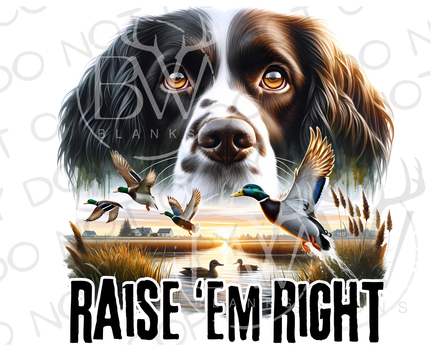 Hunting Dog Duck Hunting Digital Download PNG