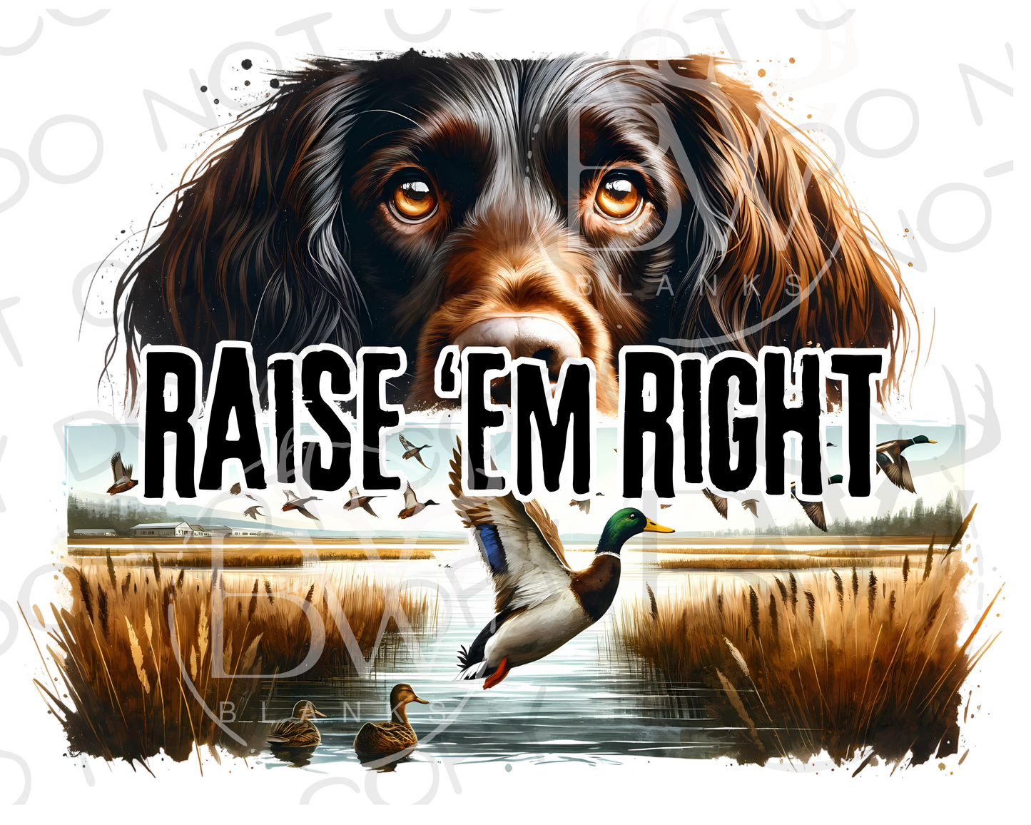 Hunting Dog Duck Hunting Digital Download PNG