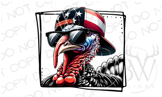 American Wild Turkey Hunting Digital Download PNG