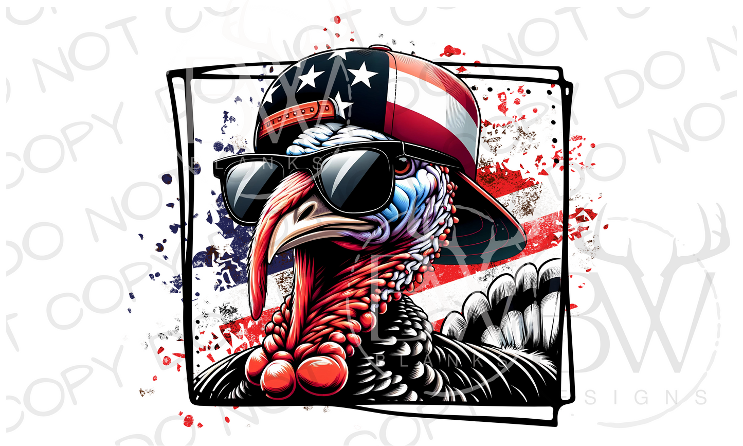 American Wild Turkey Hunting Digital Download PNG