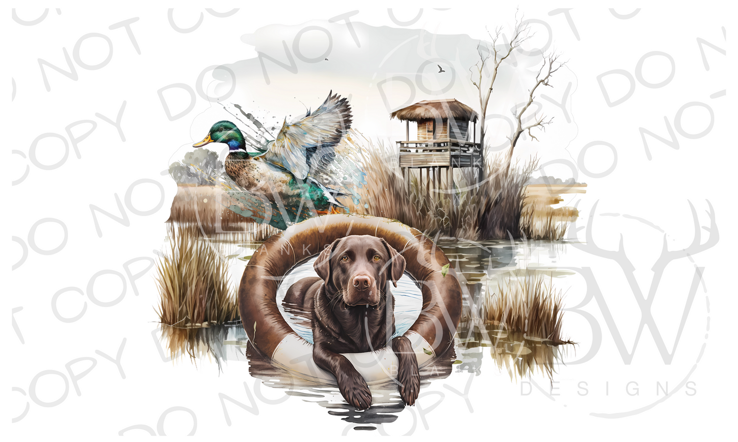 Summer Vibes Duck Hunting Digital Download PNG