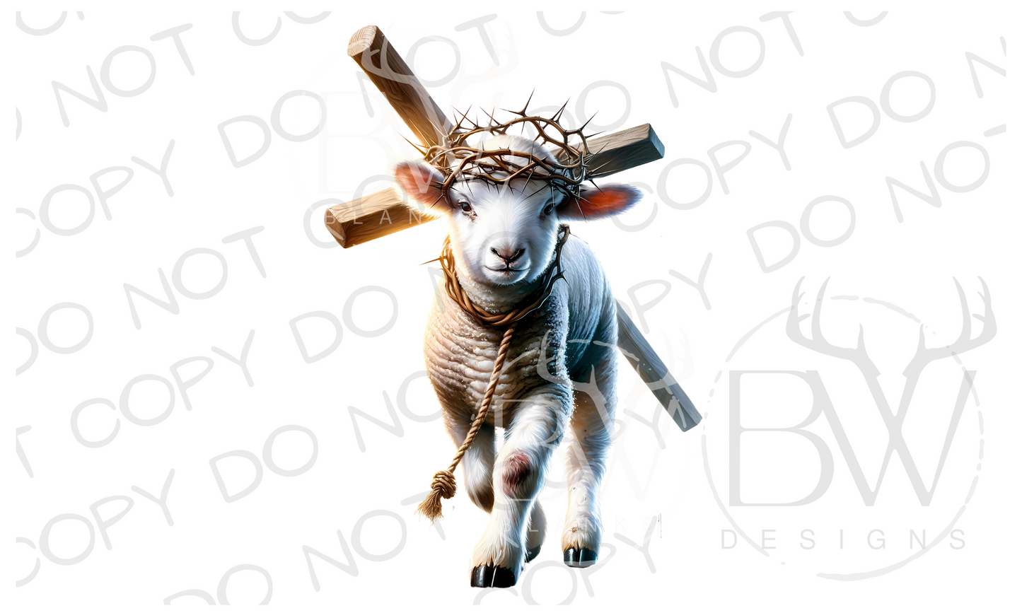 Easter Lamb Bible Digital Download PNG