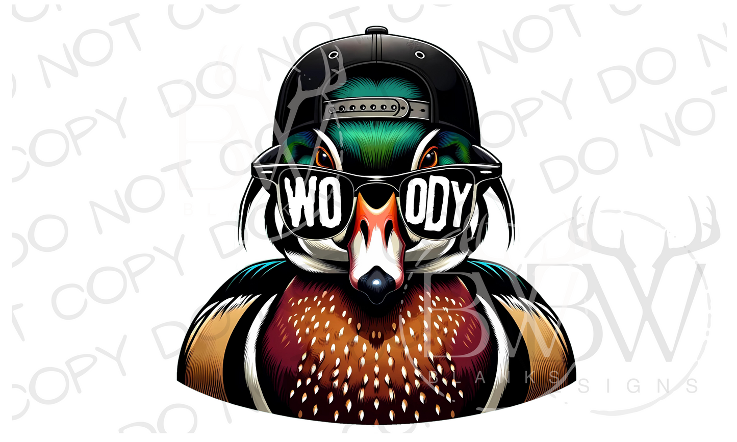 Woody Wood Duck Hunting Digital Download PNG