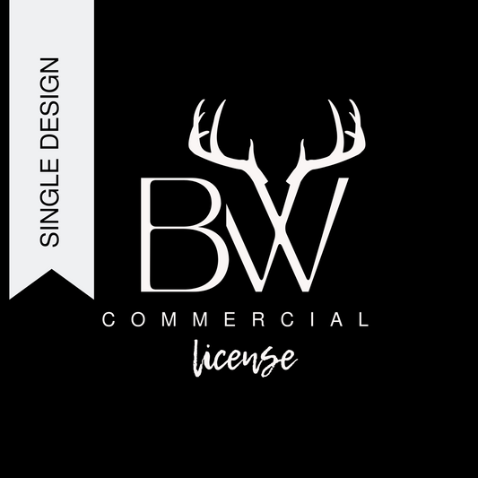 SINGLE DESIGN - Commercial License for use up to 500 sales
