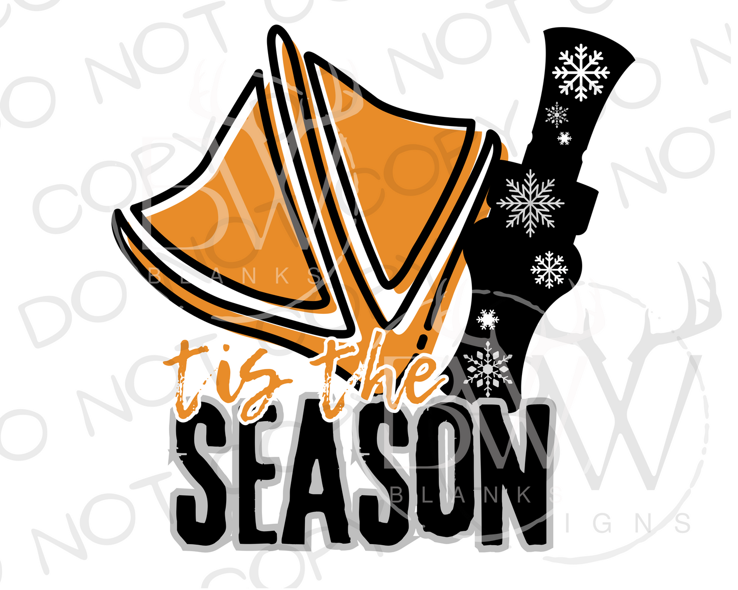 Tis the Season Duck Hunting Christmas Digital Download PNG