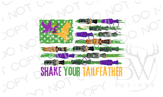 Mardi Gras Duck Call Flag Mardi Gras Duck Hunting Digital Download PNG