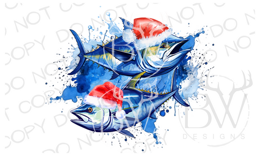 Christmas Tuna Christmas Fishing Digital Download PNG